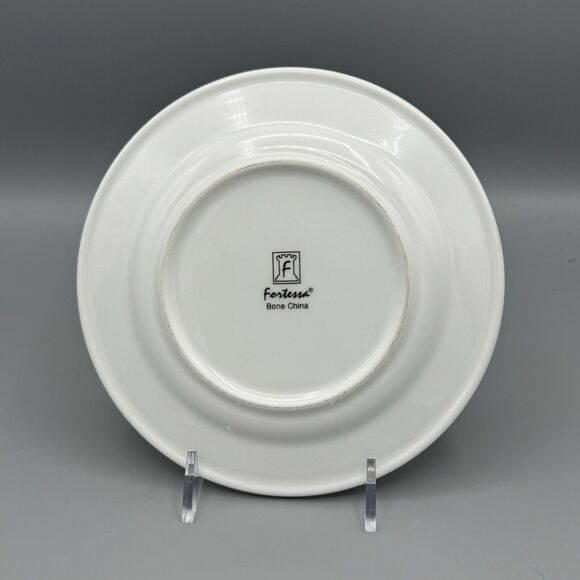 Vtg Fortessa Bone China White Round Bread and Butter Plate 6 1/4" Gourmet Snack - Picture 2 of 4